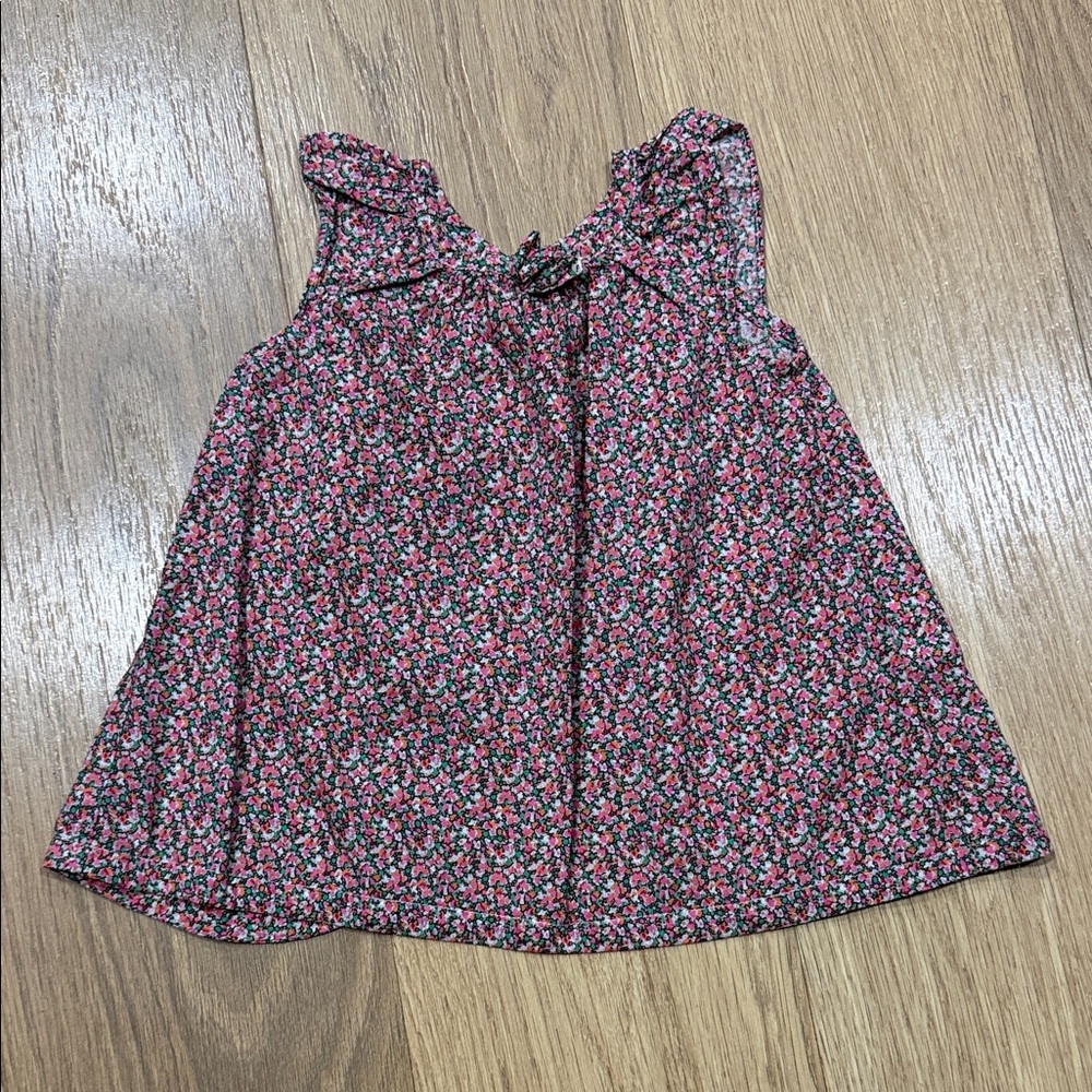 Natalys Floral Sleeveless Button Back Top Size 6 Months